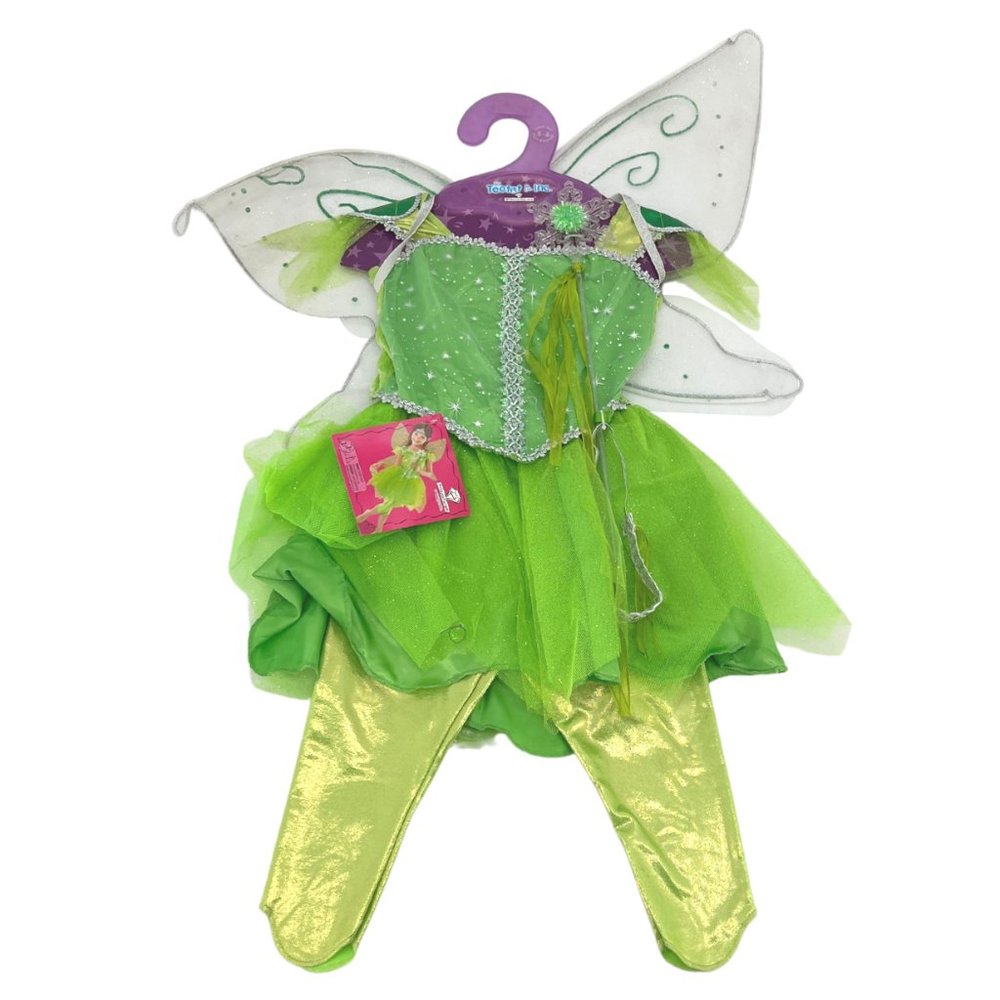 Teetot Inc. | Girl's Green Fairy Costume | 6 Pieces | Size 5-6